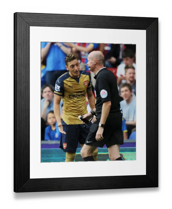 Framed Print : Mesut Ozil Argues with Referee during Crystal Palace vs. Arsenal Clash Framed Print : Mesut Ozil Argues with Referee during Crystal Palace vs. Arsenal Clash