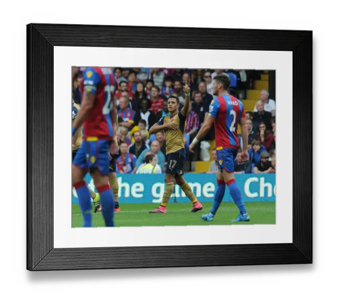 Framed Print : Alexis Sanchez's Double: Arsenal's Victory Over Crystal Palace in the 2015-16 Premier League Framed Print : Alexis Sanchez's Double: Arsenal's Victory Over Crystal Palace in the 2015-16 Premier League