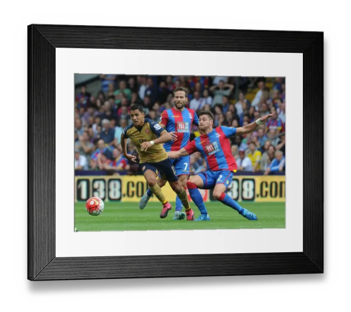 Framed Print : Clash at the Palace: Sanchez vs. Crystal Palace Defenders