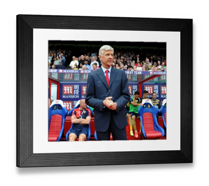 Framed Print : Arsene Wenger, Arsenal Manager, Pre-Match at Crystal Palace (2015-16)