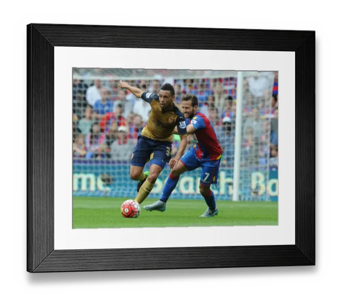 Framed Print : Coquelin vs Cabaye: A Midfield Battle at the Emirates - Arsenal vs Crystal Palace, Premier League 2015-16 Framed Print : Coquelin vs Cabaye: A Midfield Battle at the Emirates - Arsenal vs Crystal Palace, Premier League 2015-16
