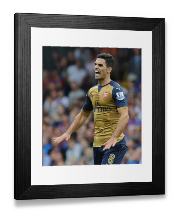 Framed Print : Mikel Arteta: In Action Against Crystal Palace (2015-16) Framed Print : Mikel Arteta: In Action Against Crystal Palace (2015-16)