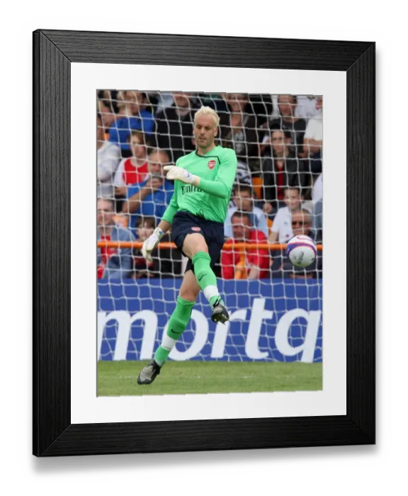 Framed Print : Manuel Almunia's Pre-Season Glory: Arsenal's 2-1 Win over Barnet (2008)