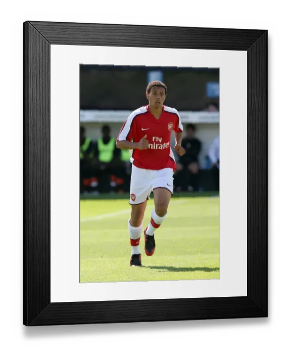 Framed Print : Francis Coquelin: Arsenal's Rising Star in Pre-Season Victory Against Barnet (2008)