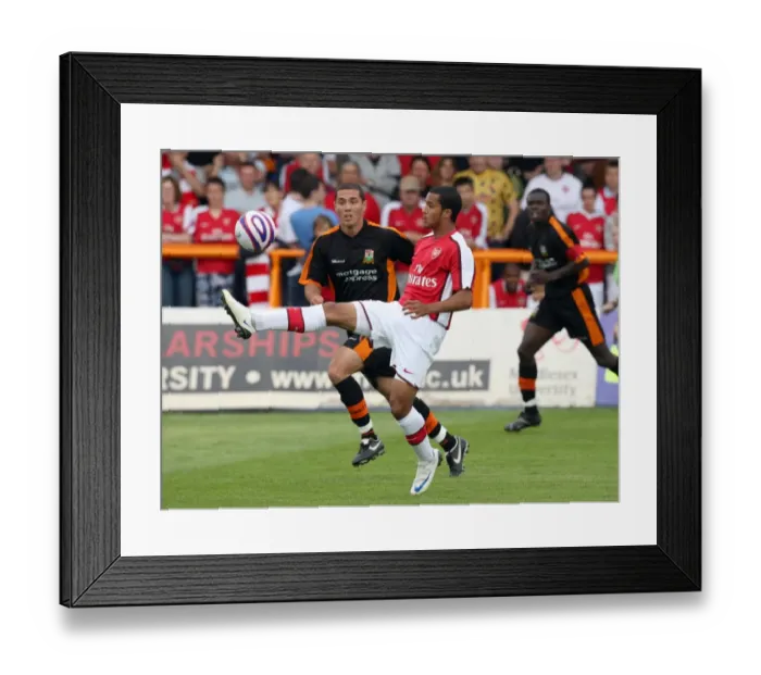 Framed Print : Theo Walcott Shines in Arsenal's 2-1 Pre-Season Victory over Barnet Framed Print : Theo Walcott Shines in Arsenal's 2-1 Pre-Season Victory over Barnet