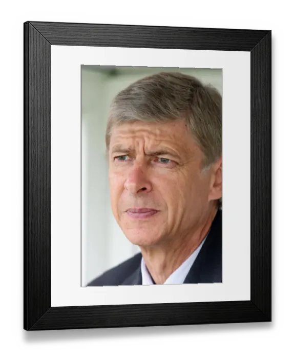 Framed Print : Arsene Wenger and Arsenal Secure Pre-Season Victory: 2-1 over Barnet (2008)