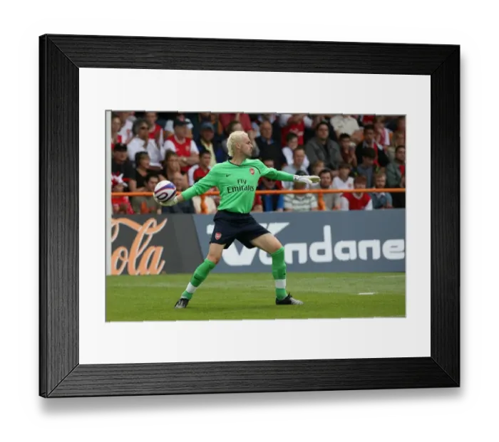 Framed Print : Manuel Almunia: In Action for Arsenal against Barnet, 2008 Pre-Season Friendly