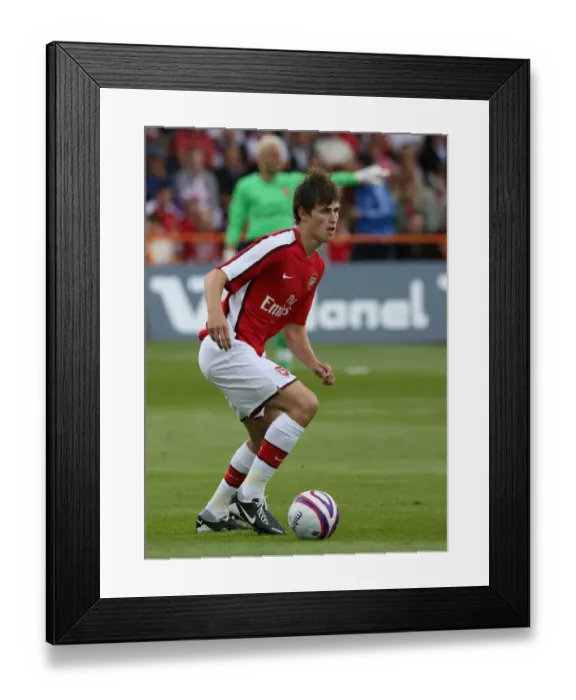Framed Print : Arsenal's Havard Nordtveit Stars in Pre-Season Victory over Barnet (2008)