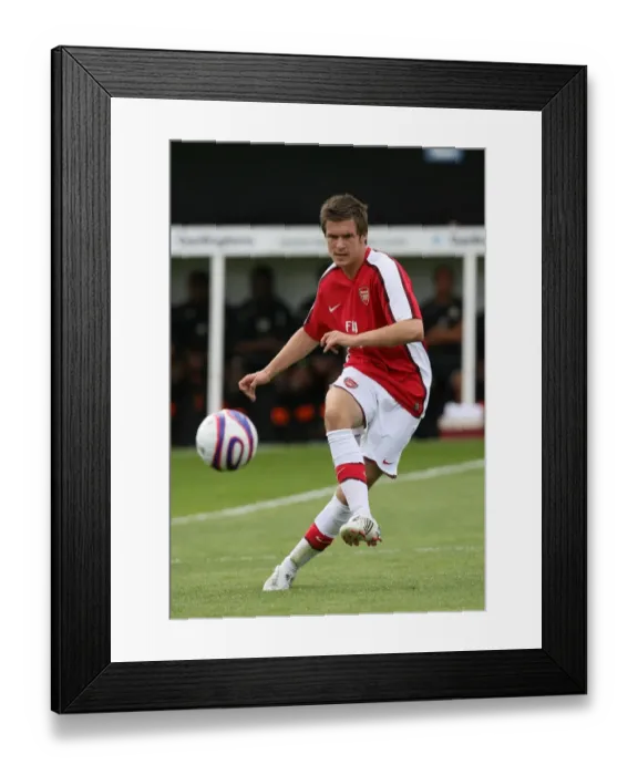 Framed Print : Aaron Ramsey's Debut: Arsenal's Thrilling 2-1 Win Over Barnet (2008)