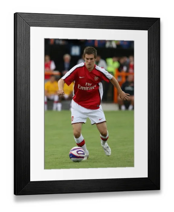 Framed Print : Aaron Ramsey's Debut: Thrilling 2-1 Arsenal Victory Over Barnet, 2008