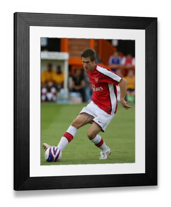 Framed Print : Aaron Ramsey's Debut: Arsenal's Exciting 2-1 Win Over Barnet (2008)