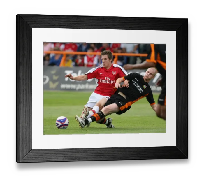 Framed Print : Aaron Ramsey (Arsenal) Neal Bishop (Barnet)
