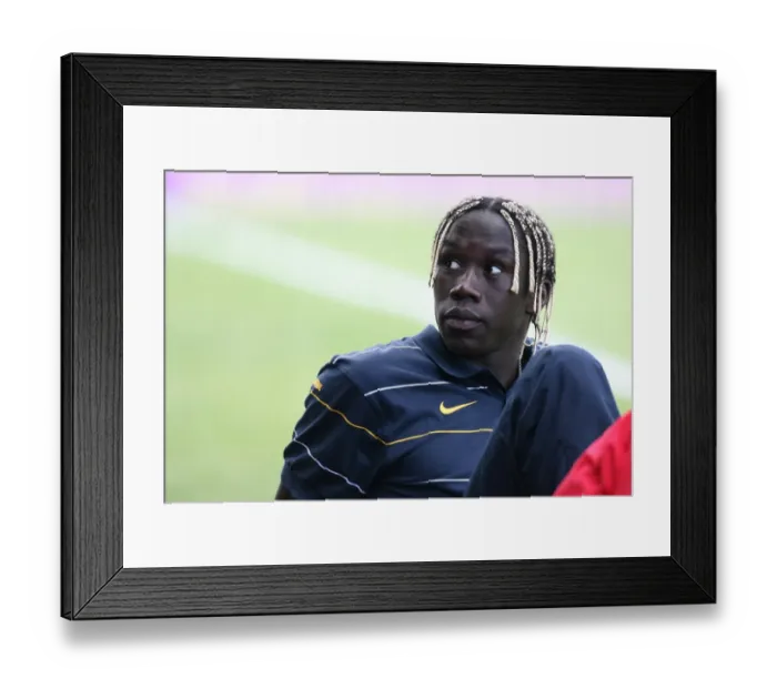Framed Print : Arsenal's Victory: Bacary Sagna in Action against Barnet (1:2), Pre-Season Friendly 2008