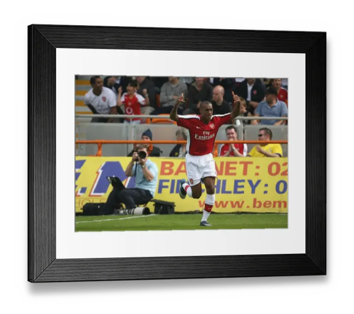 Framed Print : Jay Simpson celebrates scoring the 1st Arsenal goal Framed Print : Jay Simpson celebrates scoring the 1st Arsenal goal