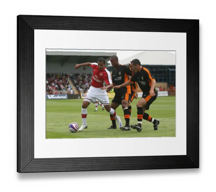 Framed Print : Theo Walcott's Debut: Arsenal's Victory at Barnet (2008)