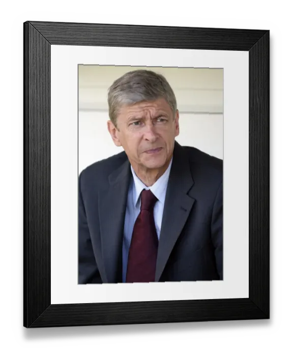 Framed Print : Arsene Wenger Leads Arsenal to Pre-Season Victory: Barnet 1-2 Arsenal (2008)