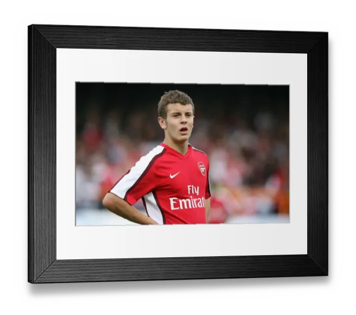 Framed Print : Jack Wilshere Shines: Arsenal's Dominant Performance Against Barnet (2008)