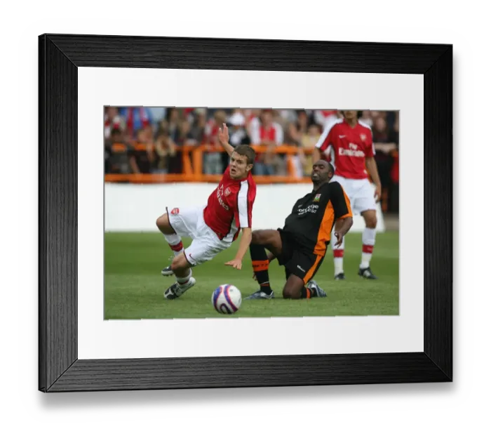 Framed Print : Jack Wilshere (Arsenal) Justin Cochrane (Barnet)