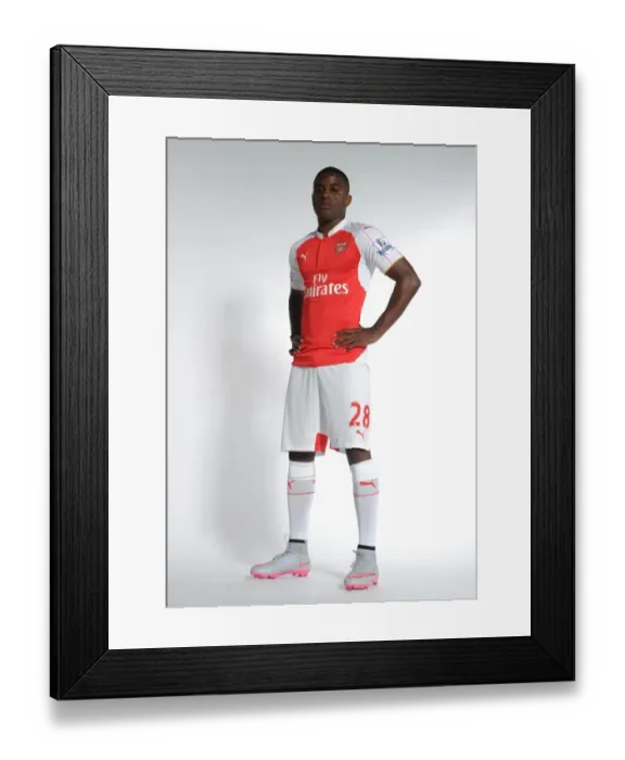 Framed Print : Arsenal First Team: Joel Campbell at Arsenal Training Ground, 2015