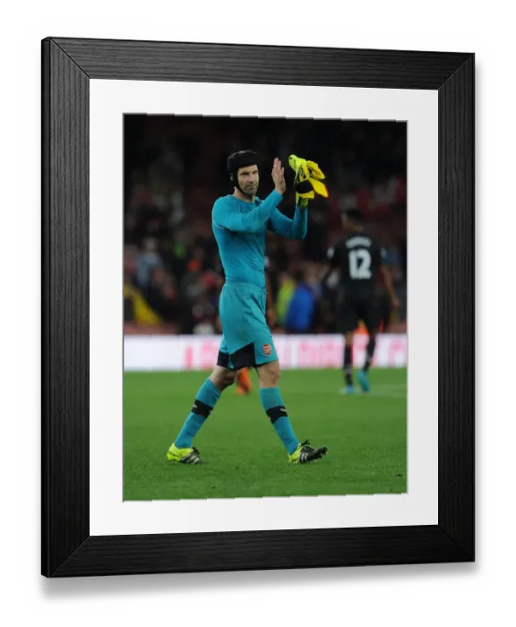 Framed Print : Arsenal's Petr Cech Salutes Fans After Arsenal vs. Liverpool, 2015 / 16 Premier League Framed Print : Arsenal's Petr Cech Salutes Fans After Arsenal vs. Liverpool, 2015 / 16 Premier League