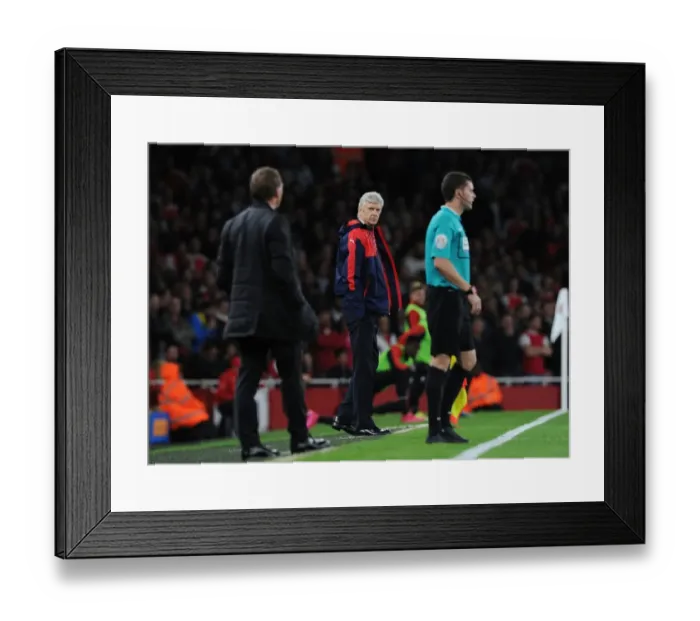 Framed Print : Arsene Wenger and Arsenal Face Liverpool in Premier League Clash (2015 / 16) Framed Print : Arsene Wenger and Arsenal Face Liverpool in Premier League Clash (2015 / 16)