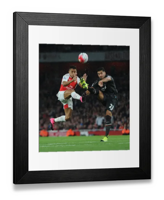Framed Print : Arsenal vs. Liverpool: A Premier League Showdown Framed Print : Arsenal vs. Liverpool: A Premier League Showdown