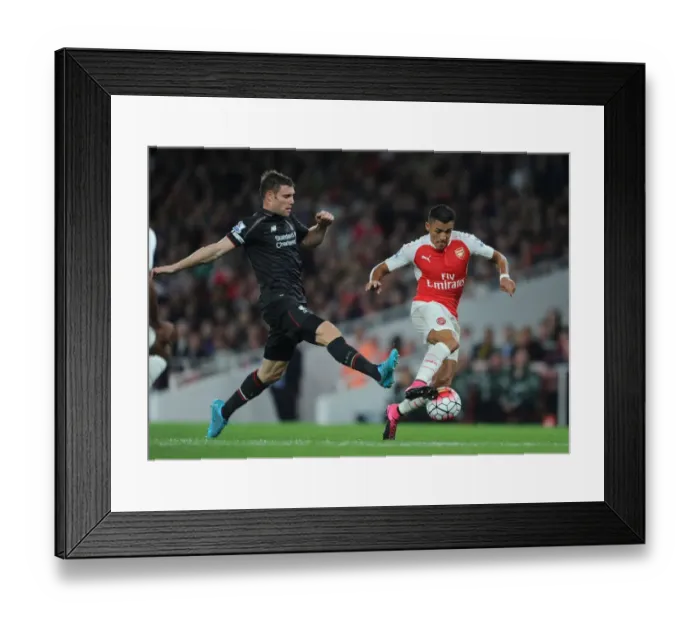 Framed Print : Clash of Titans: Arsenal vs. Liverpool - Battle for Premier League Supremacy