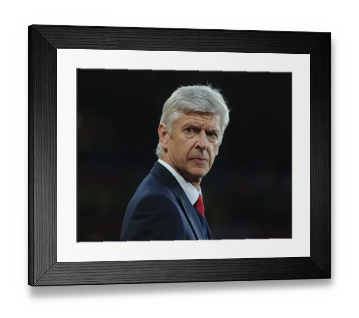 Framed Print : Arsene Wenger: Arsenal vs. Liverpool Showdown (2015 / 16) - Premier League Clash