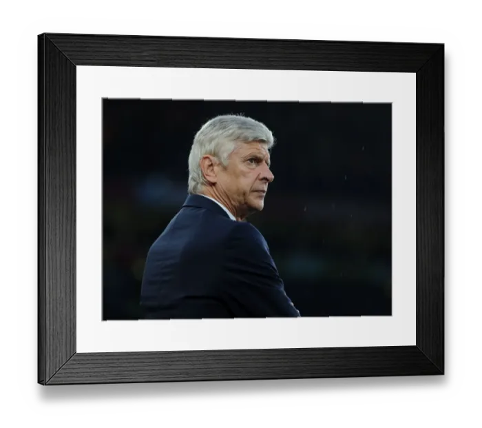 Framed Print : Arsene Wenger: The Arsenal Boss Faces Liverpool in Premier League Clash (2015 / 16)