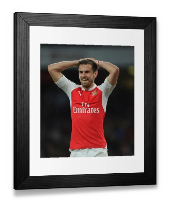 Framed Print : Arsenal's Aaron Ramsey Faces Off Against Liverpool in the 2015 / 16 Premier League Framed Print : Arsenal's Aaron Ramsey Faces Off Against Liverpool in the 2015 / 16 Premier League