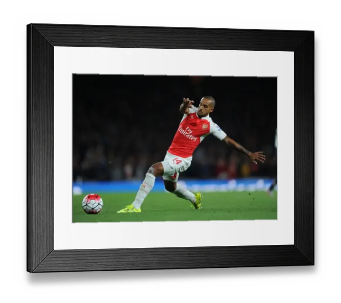 Framed Print : Theo Walcott in Action: Arsenal vs. Liverpool, Premier League 2015 / 16