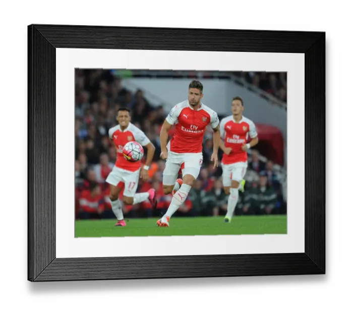 Framed Print : Giroud in Action: Arsenal vs Liverpool, 2015 / 16 Premier League Framed Print : Giroud in Action: Arsenal vs Liverpool, 2015 / 16 Premier League
