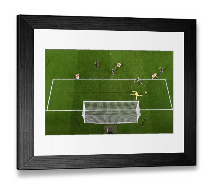 Framed Print : Sanchez vs. Mignolet: Intense Rivalry - Arsenal vs. Liverpool (2015 / 16)