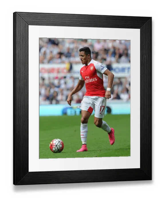 Framed Print : Alexis Sanchez Faces Newcastle United: Arsenal vs. Newcastle Premier League Clash (2015-16)