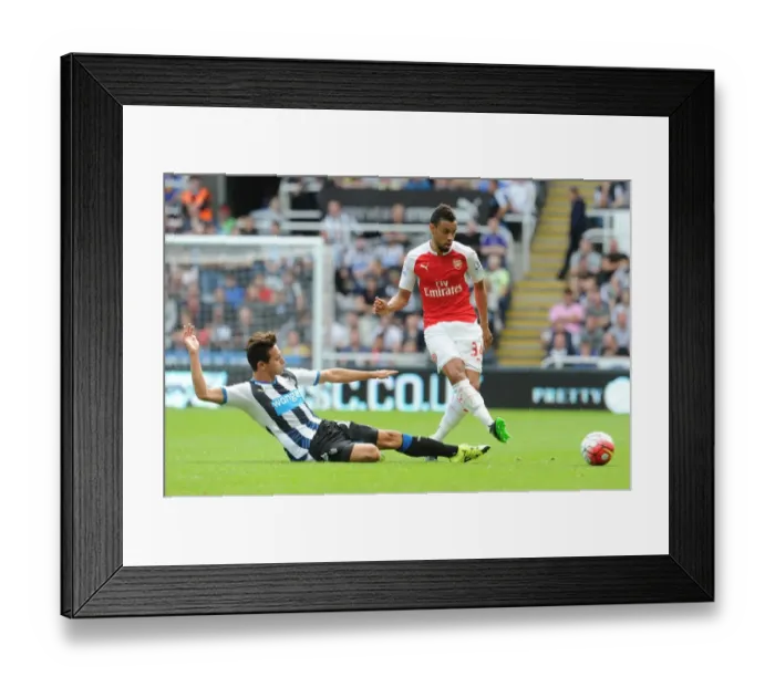 Framed Print : Coquelin vs Thauvin: A Premier League Showdown at Newcastle United (2015-16)