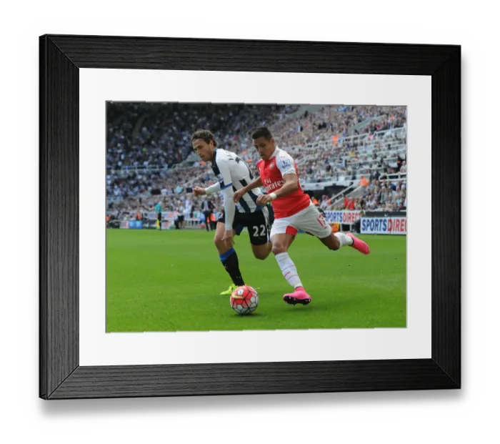 Framed Print : Clash of Stars: Sanchez vs. Janmaat in Premier League Showdown