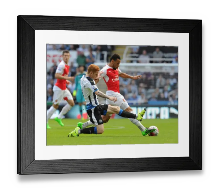 Framed Print : Coquelin vs Colback: A Premier League Showdown at Newcastle United (2015-16) Framed Print : Coquelin vs Colback: A Premier League Showdown at Newcastle United (2015-16)