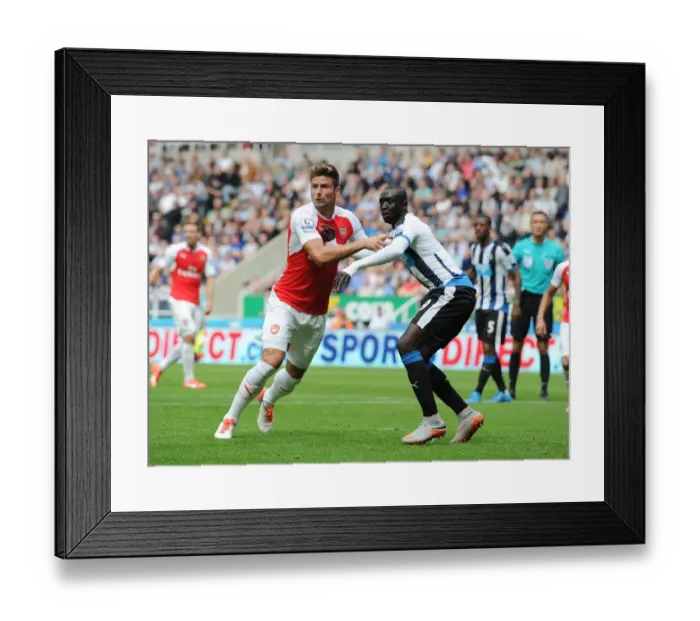 Framed Print : Giroud vs Cisse: A Fierce Rivalry Unfolds - Arsenal vs Newcastle, 2015-16 Premier League Framed Print : Giroud vs Cisse: A Fierce Rivalry Unfolds - Arsenal vs Newcastle, 2015-16 Premier League