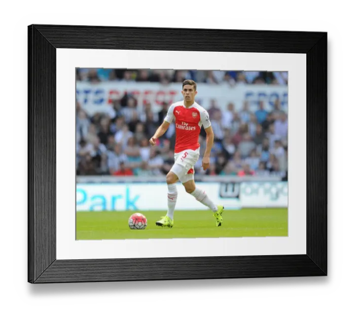 Framed Print : Gabriel in Action: Arsenal vs. Newcastle United, Premier League 2015-16 Framed Print : Gabriel in Action: Arsenal vs. Newcastle United, Premier League 2015-16