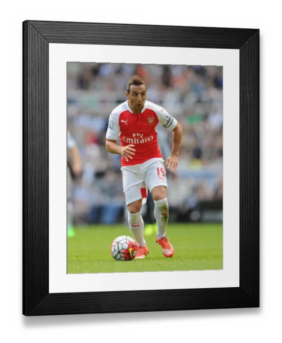 Framed Print : Santi Cazorla: Arsenal Star in Action against Newcastle United, Premier League 2015-16