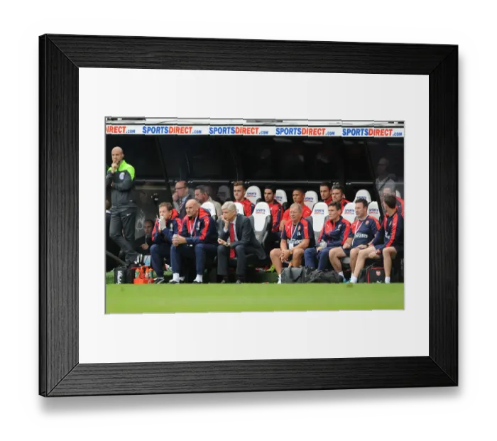 Framed Print : Arsene Wenger and Arsenal Staff During Newcastle United Match, 2015-16 Premier League Framed Print : Arsene Wenger and Arsenal Staff During Newcastle United Match, 2015-16 Premier League