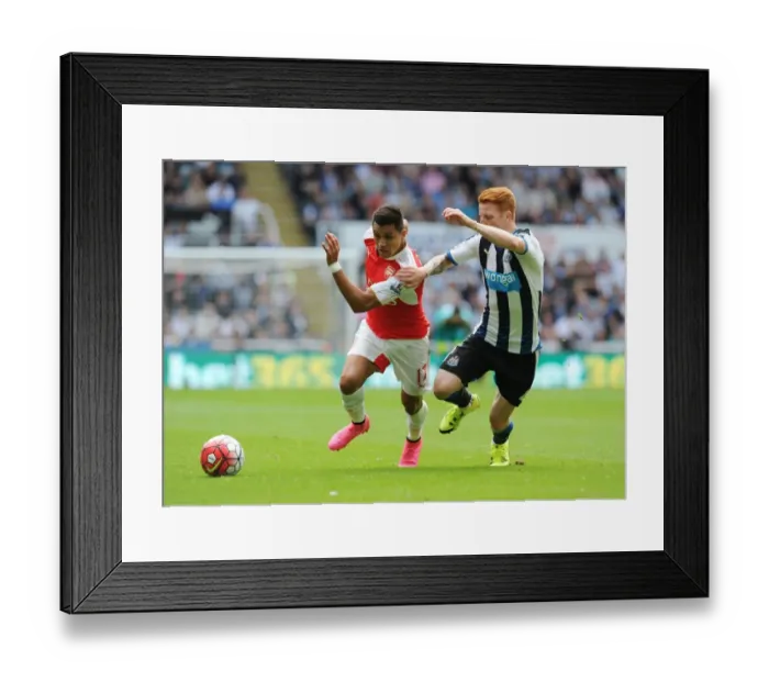 Framed Print : Alexis Sanchez's Electrifying Run: Arsenal's Dominant Start against Newcastle United in 2015-16 Premier League Framed Print : Alexis Sanchez's Electrifying Run: Arsenal's Dominant Start against Newcastle United in 2015-16 Premier League