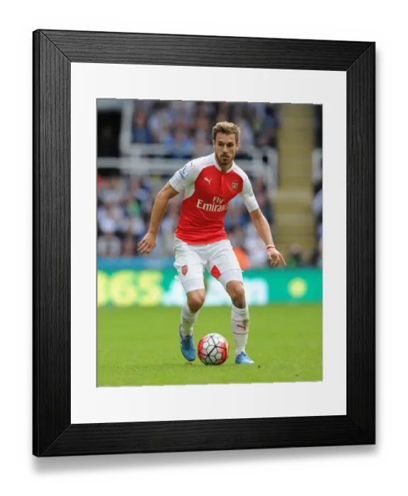 Framed Print : Ramsey in Action: Arsenal vs. Newcastle United, Premier League 2015-16