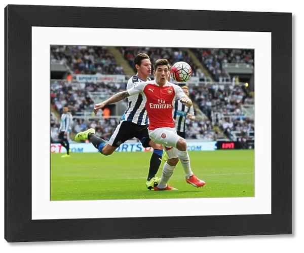 Intense Action: Bellerin Tackled by Thauvin in Newcastle United vs Arsenal (2015-16)