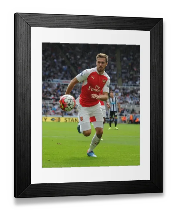 Framed Print : Ramsey in Action: Arsenal vs. Newcastle United, Premier League 2015-16
