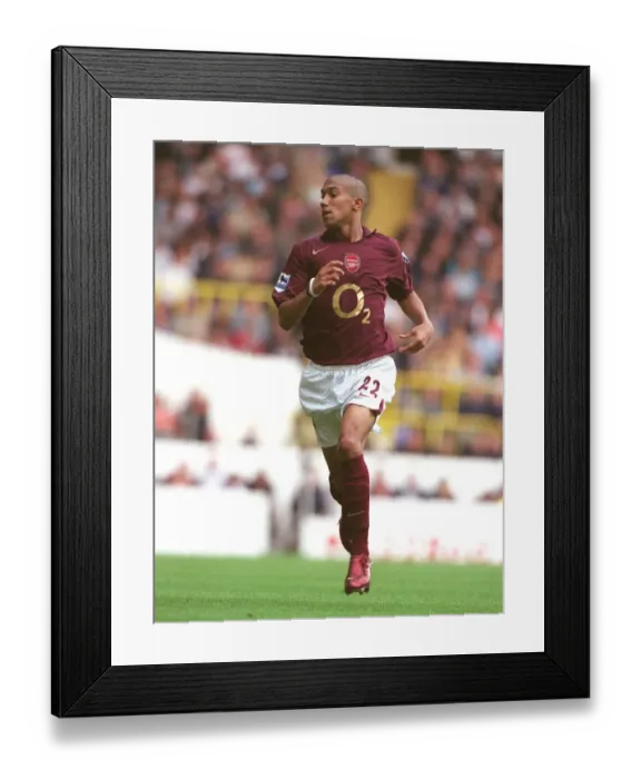 Framed Print : Gael Clichy in Action: Arsenal vs. Tottenham, Barclays Premiership, 2005