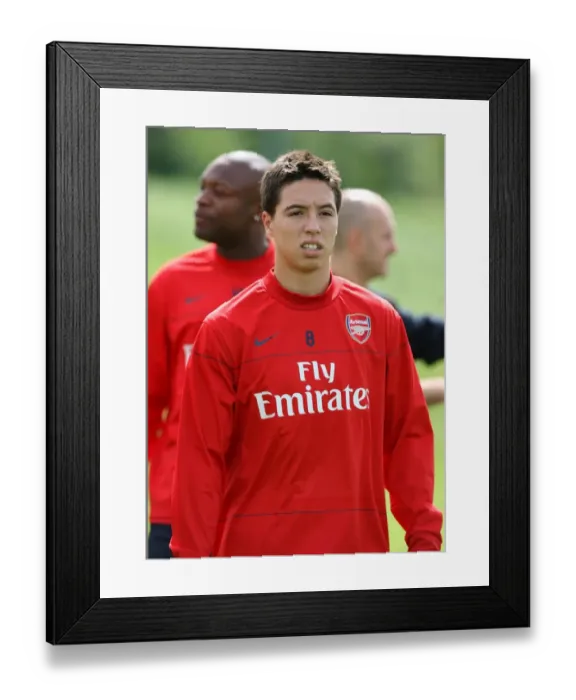 Framed Print : Arsenal Football Club: Samir Nasri at 2008 Training Camp, Austria
