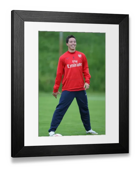 Framed Print : Arsenal Football Club: Training with Samir Nasri, Austria, 2008 Framed Print : Arsenal Football Club: Training with Samir Nasri, Austria, 2008