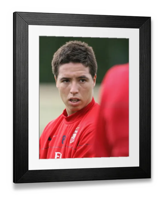 Framed Print : Arsenal Football Club: Training with Samir Nasri in Austria, 2008