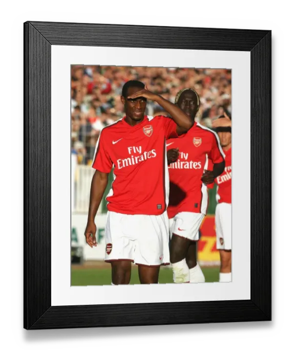 Framed Print : Justin Hoyte and Bacary Sagna (Arsenal)